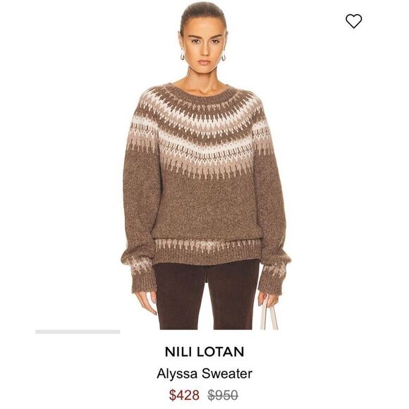 Vintage 80s Tally Ho Tan Cream Classic Fair Isle Shetland 100% Pure Wool Sweater - Picture 12 of 13